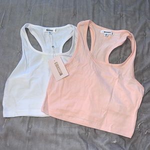 2 Missguided crop tops